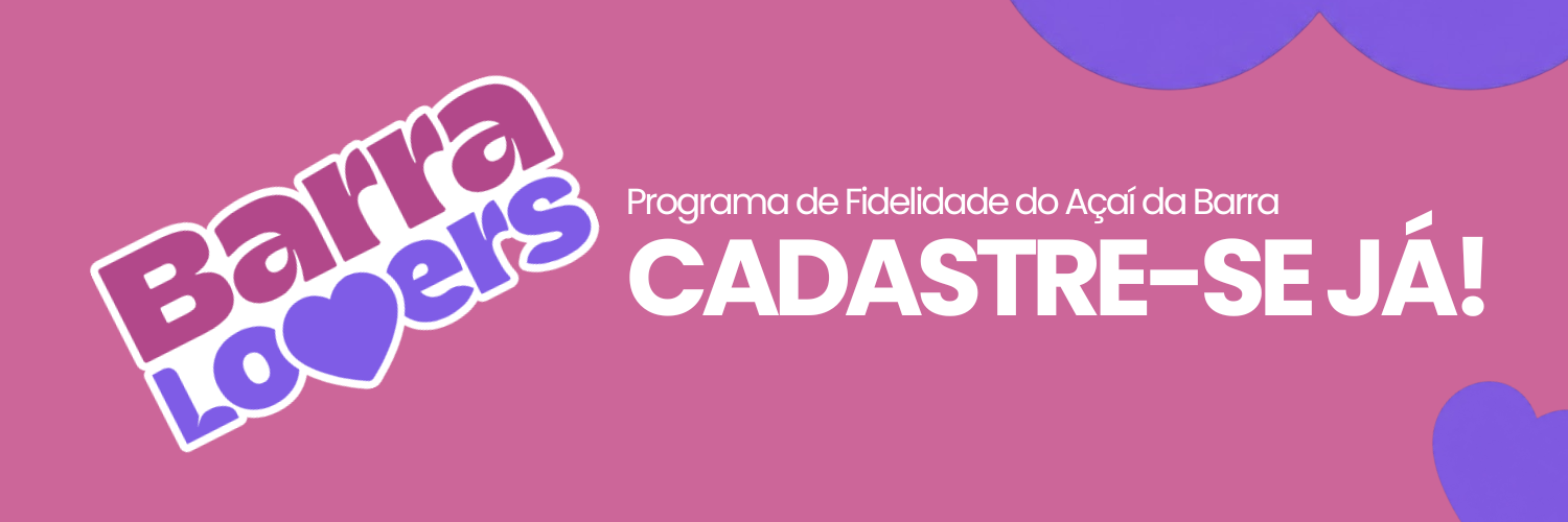Barra Lovers - Programa de Fidelidade, cadastre-se já